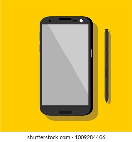 smartphone icon vector. Smartphone Flat design style isolated  with background. vector illustration