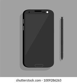 smartphone icon vector. Smartphone Flat design style isolated  with background. vector illustration