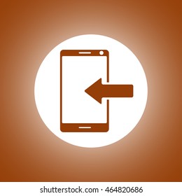 smartphone icon, Vector Flat design style EPS