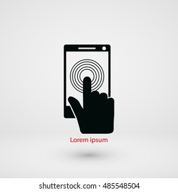 Smartphone icon vector, flat design best vector icon