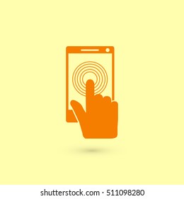 Smartphone icon vector, flat design best vector icon