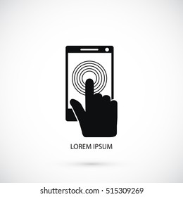 Smartphone icon vector, flat design best vector icon