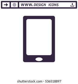 Smartphone Icon Vector flat design style