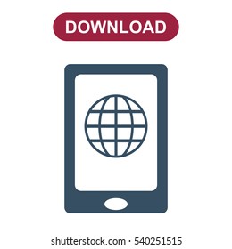 Smartphone Icon Vector flat design style