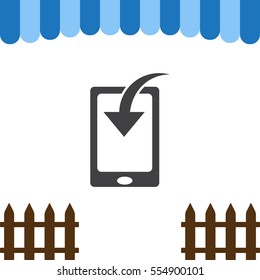 Smartphone Icon Vector flat design style