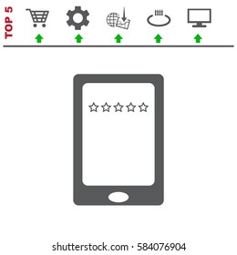 Smartphone Icon Vector flat design style