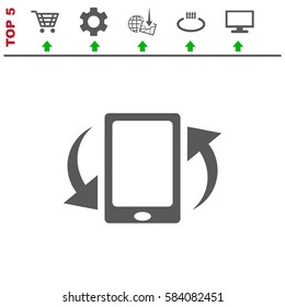Smartphone Icon Vector flat design style