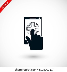 Smartphone icon vector, flat design best vector icon