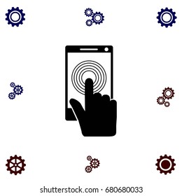 Smartphone icon vector, flat design best vector icon