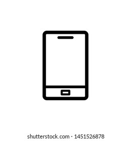 smartphone icon vector flat style