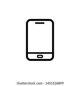 smartphone icon vector flat style