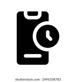 smartphone icon. vector glyph icon for your website, mobile, presentation, and logo design.