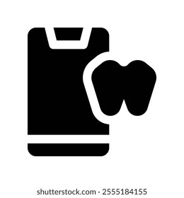 smartphone icon. vector glyph icon for your website, mobile, presentation, and logo design.