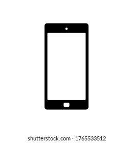 smartphone icon vector, handphone symbol icon flat design
