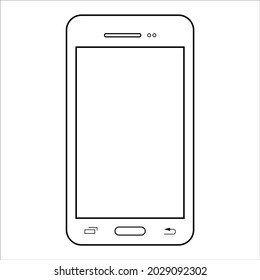 smartphone icon, vector in illustration