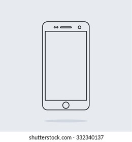 smartphone icon , vector illustration