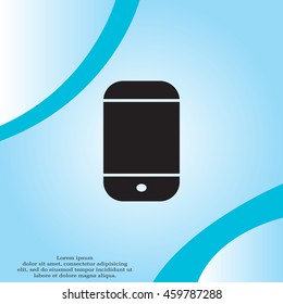 smartphone icon, vector illustration