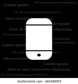 smartphone icon, vector illustration
