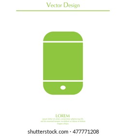 smartphone icon, vector illustration