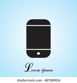 smartphone icon, vector illustration