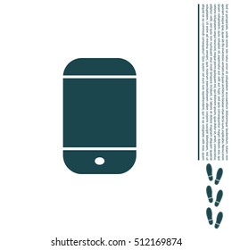 smartphone icon, vector illustration
