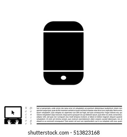 smartphone icon, vector illustration