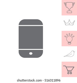smartphone icon, vector illustration