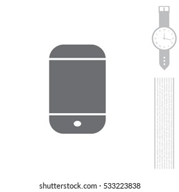 smartphone icon, vector illustration