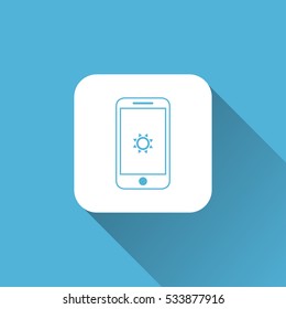 smartphone icon. vector illustration