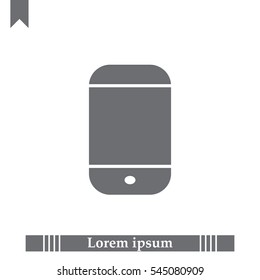 smartphone icon, vector illustration