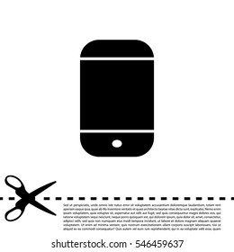 smartphone icon, vector illustration