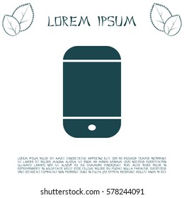 smartphone icon, vector illustration