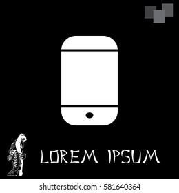 smartphone icon, vector illustration