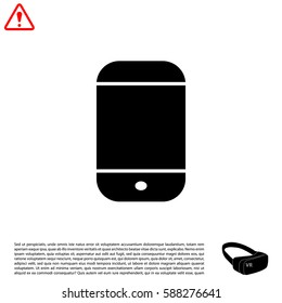 smartphone icon, vector illustration