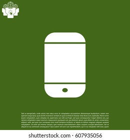 smartphone icon, vector illustration