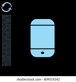 smartphone icon, vector illustration