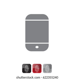 smartphone icon, vector illustration