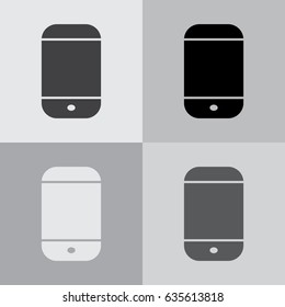 smartphone icon, vector illustration