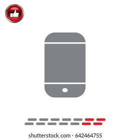 smartphone icon, vector illustration