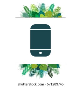 smartphone icon, vector illustration