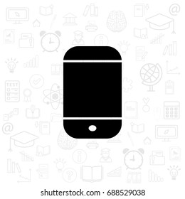 smartphone icon, vector illustration