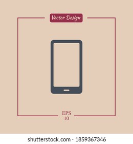 icono del smartphone. Ilustración del vector EPS 10.