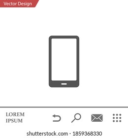 smartphone icon. Vector illustration EPS 10.