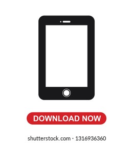 Smartphone icon vector illustration. Flat Icon Mobile Phone - Vector