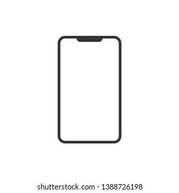 Smartphone Icon Vector Illustration. Flat Icon Mobile Phone, Modern Handphone Symbol
