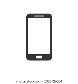 Smartphone Icon Vector Illustration. Flat Icon Mobile Phone, Modern Handphone Symbol