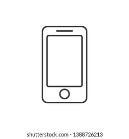 Smartphone Icon Vector Illustration. Flat Icon Mobile Phone, Modern Handphone Symbol