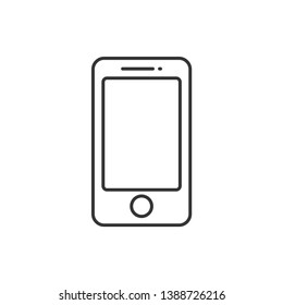 Smartphone Icon Vector Illustration. Flat Icon Mobile Phone, Modern Handphone Symbol