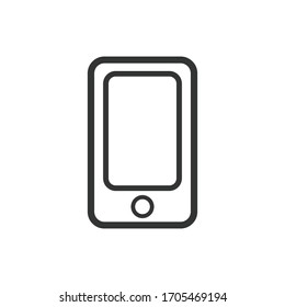 plano de ilustración vectorial de icono de smartphone