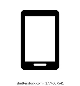 Icono de Smartphone ilustración vectorial estilo plano aislado en fondo blanco.
